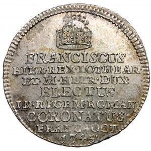 Austria, Franciszek I Lotaryński, Żeton koronacyjny 1745 (ø22mm) - na Świętego Cesarza Rzymskiego