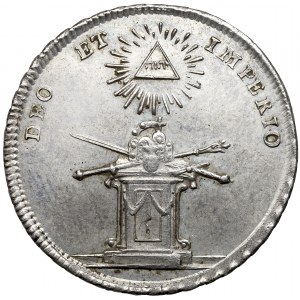 Austria, Franciszek I Lotaryński, Żeton koronacyjny 1745 (ø26mm) - na Świętego Cesarza Rzymskiego