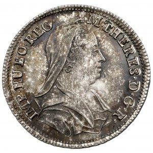 Österreich, Maria Theresia, Silberjeton 1767 (ø21mm) - ihre Genesung von den Pocken
