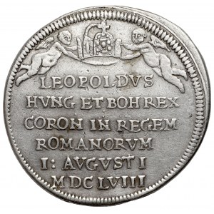 Austria, Leopold I, Żeton koronacyjny 1658 (ø29mm) - na Świętego Cesarza Rzymskiego