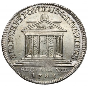 Austria, Hieronymus von Colloredo, Żeton 1782 (ø21mm) - 1200-lecie Salzburga