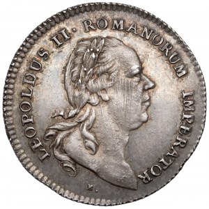 Austria, Leopold II, Żeton koronacyjny 1790 (ø22mm) - wybór na Cesarza