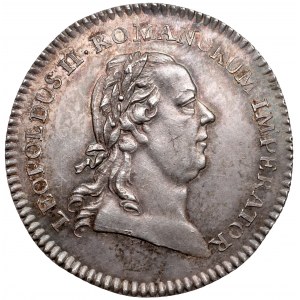 Austria, Leopold II, Żeton koronacyjny 1790 (ø26mm) - wybór na Cesarza