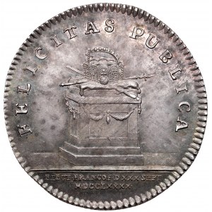 Österreich, Leopold II., Krönungsjeton 1790 (ø26mm) - auf die Wahl zum Kaiser