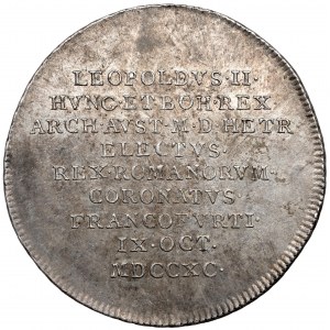 Österreich, Leopold II., Krönungsjeton 1790 (ø25mm) - Krönung zum Kaiser