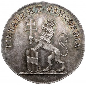 Austria, Leopold II, Żeton koronacyjny 1791 (ø20mm) - na króla Czech