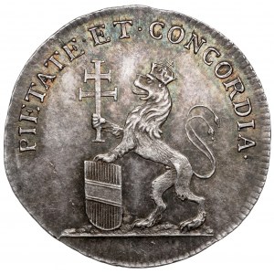 Österreich, Leopold II., Krönungsjeton 1791 (ø20mm) - auf die böhmische Krönung