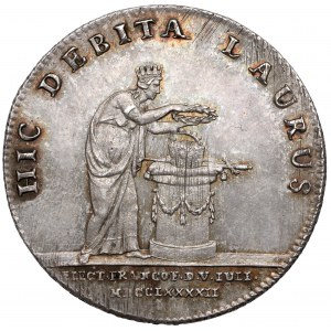 Austria, Franciszek II, Żeton koronacyjny 1792 (ø25mm) - na Cesarza Rzymskiego