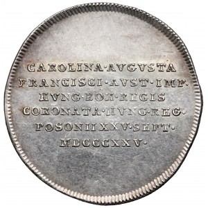 Österreich, Franz II., Krönungsjeton 1825 (ø26mm) - auf die ungarische Krönung der Carolina Augusta