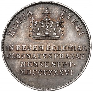 Österreich, Ferdinand I., Krönungsjeton 1836 (ø18mm) - auf die böhmische Krönung