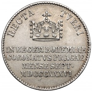 Österreich, Ferdinand I., Krönungsjeton 1836 (ø20mm) - auf die böhmische Krönung