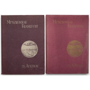Münzkontor Frankfurt - katalog aukcji 21 i 25 (2szt)