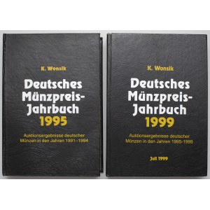 Deutsches Münzpreis-Jahrbuch 1991-1999 (2szt), Wonsik