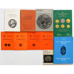 Książki i czasopisma numizmatyczne - zestaw (10szt)