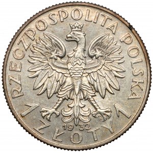 Próba SREBRO 1 złoty 1932 Głowa Kobiety - rzadka