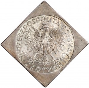 KLIPA próba 10 złotych 1933 Sobieski - PIĘKNA