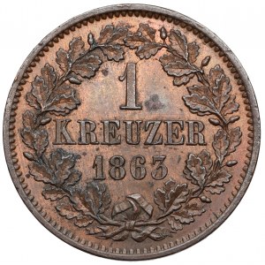 Baden, Friedrich I, Kreuzer 1863