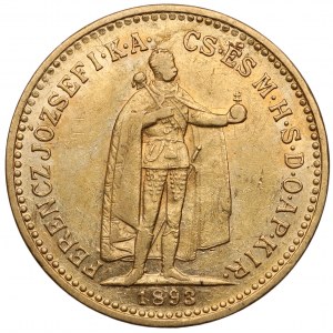 Hungary, Franz Joseph I, 10 korona 1893 KB