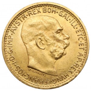 Austria, Franciszek Józef I, 10 koron 1912 - nowe bicie