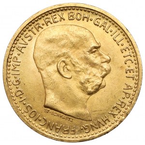Austria, Franciszek Józef I, 10 koron 1912 - nowe bicie
