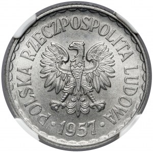 1 złoty 1957 - rzadka w takim stanie