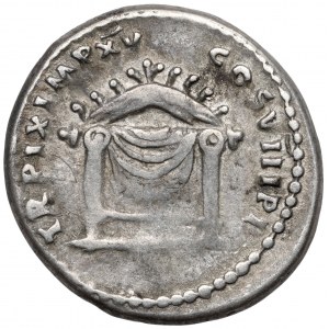 Tytus (79-81 n.e.) Denar - Pulvinar