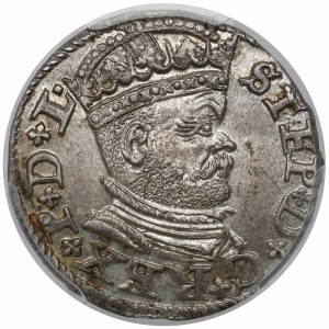 Stefan Batory, Trojak Ryga 1586 - krzyżyki - menniczy