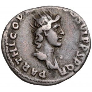 Trajan (98-117 n.e.) Denar - Sol - Rzadkość
