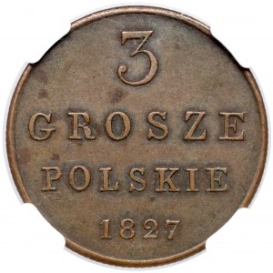 3 grosze polskie 1827 FH - rzadkie