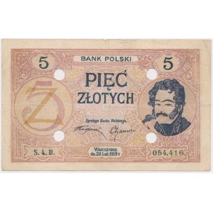 Fałszerstwo z epoki 5 złotych 1919