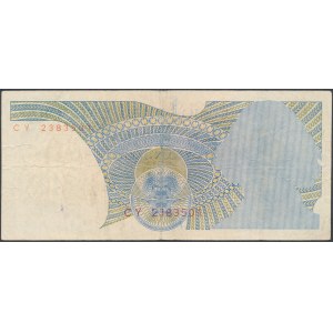 DESTRUKT 1.000 złotych (1979) - większościowy brak druku głównego na awersie