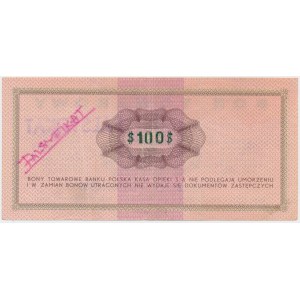 PEWEX, Przeróbka z 1$ na 100$ 1969 FD - fałszerstwo z epoki - zielony