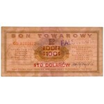 PEWEX, Przeróbka z 1$ na 100$ 1969 GD - fałszerstwo z epoki
