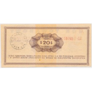 Falsyfikat z epoki PEWEX 20 dolarów 1969 - XS