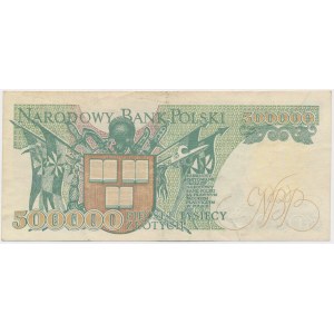 Falsyfikat z epoki 500.000 złotych 1990