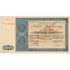 Bilet Skarbowy WZÓR Emisja I - 10.000 zł 1945