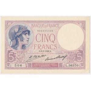 France, 5 Francs 1928