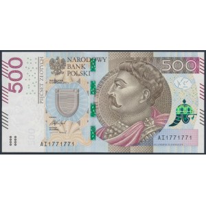 500 zł 2017 - AI 1771771 - numer radarowy