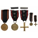 Krzyż i Medal Niepodległości - kolekcja z miniaturkami
