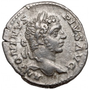 Karakalla (198-217 n.e.) Denar - Cesarz na koniu