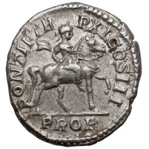 Karakalla (198-217 n.e.) Denar - Cesarz na koniu