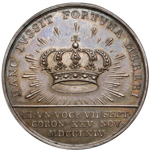 Poniatowski, Medal koronacyjny 1764 r. (Pingo) - piękny