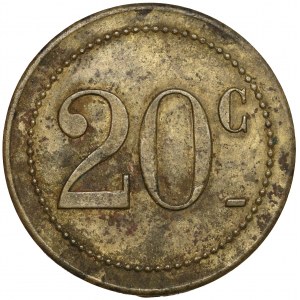 Belgium, Giraudon, Jeton - 20 centimes