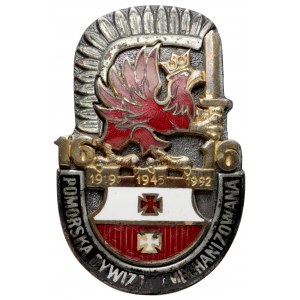 III RP, Pamiątkowa odznaka 16 Pomorskiej Dywizji Zmechanizowanej z Elbląga