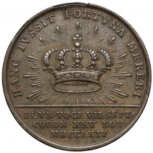 Poniatowski, Medal koronacyjny 1764 r. (Pingo) - brąz