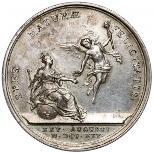 Francja, Ludwik XV, Medal zaślubinowy z Marią Leszczyńską 1725