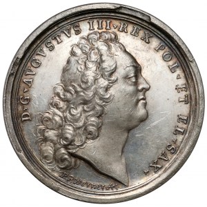 August III Sas, Medal wyboru na króla Polski 1733