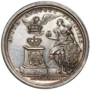 August III Sas, Medal wyboru na króla Polski 1733