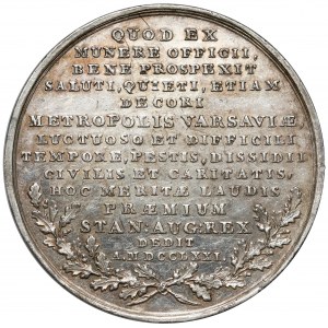 Poniatowski, Medal Stanisław Lubomirski 1771 - bez laski - rzadki