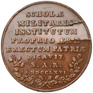 Poniatowski, Medal Szkoła Rycerska w Warszawie 1766